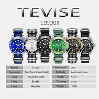 Tevise Mens Luxury Automatic Top Brand Watches