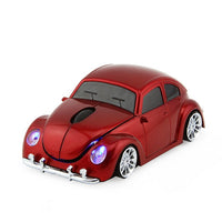 Wireless Computer Mouse Beetle Car With USB Receiver For PC Laptop