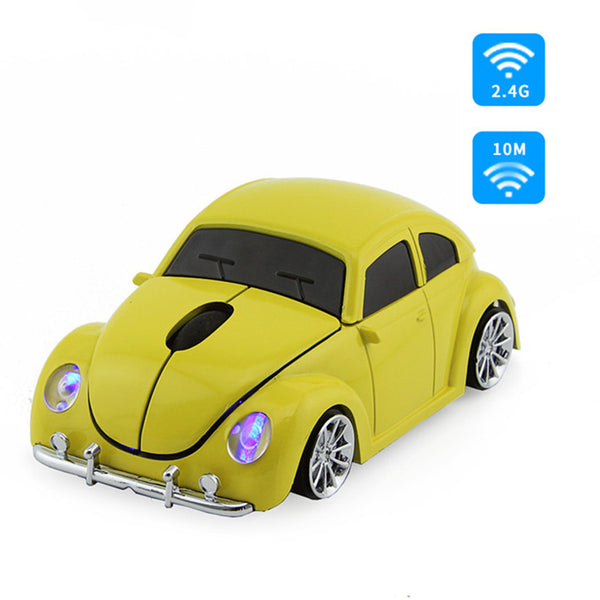 Wireless Computer Mouse Beetle Car With USB Receiver For PC Laptop